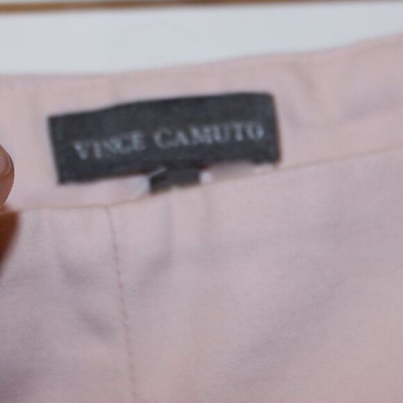 Vince Camuto Pink Tapered Side Zip Straight Leg Pants Women's Size 8 - Picture 6 of 11
